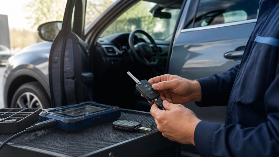 cost to replace car key in sparks